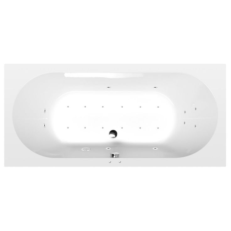 Poreamme Interia Levana Active Hydro-Air, 1700x800x390mm, 209l, valkoinen