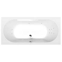 Poreamme Interia Levana Attraction Hydro, 1700x800x390mm, 209l, valkoinen