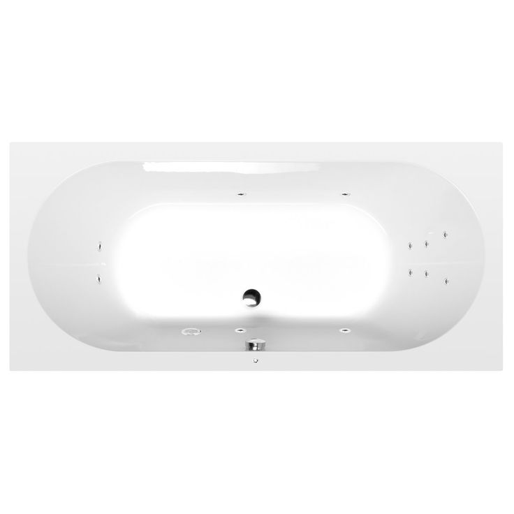 Poreamme Interia Levana Attraction Hydro, 1700x800x390mm, 209l, valkoinen