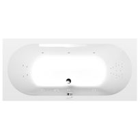 Poreamme Interia Levana Highline Hydro, 1700x800x390mm, 209l, valkoinen