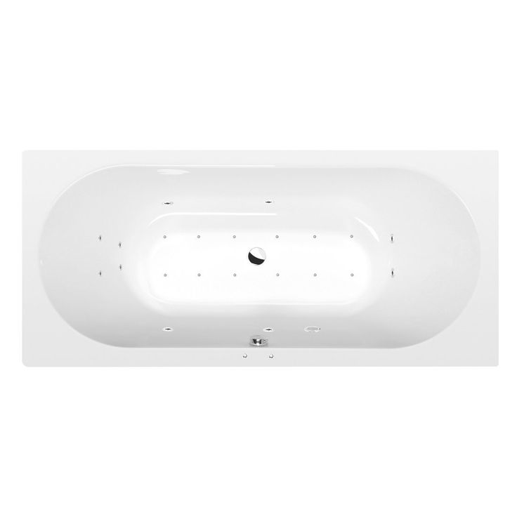 Poreamme Interia Viva Active Hydro-Air, 1850x800x470mm, 267l, kulmikas, valkoinen