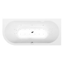 Poreamme Interia Viva Highline Hydro-Air, 1850x800x470mm, oikea, 267l, valkoinen