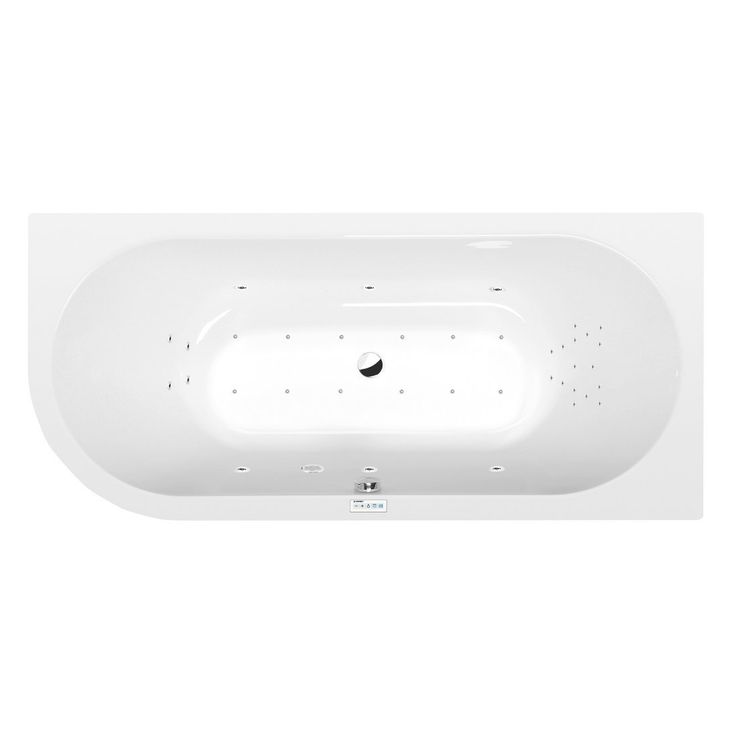 Poreamme Interia Viva Highline Hydro-Air, 1850x800x470mm, oikea, 267l, valkoinen