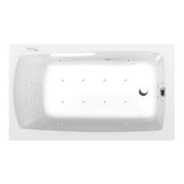Poreamme Interia Lily Highline Hydro-Air, 1400x700x390mm, 173l, valkoinen