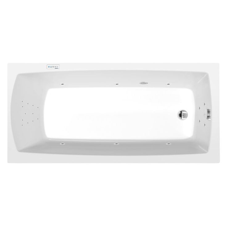 Poreamme Interia Lily Highline Hydro, 1500x700x390mm, 187l, valkoinen