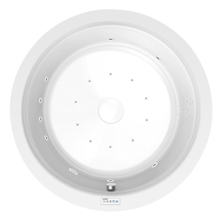 Poreamme Interia Oblo Highline Hydro-Air, 465l, valkoinen