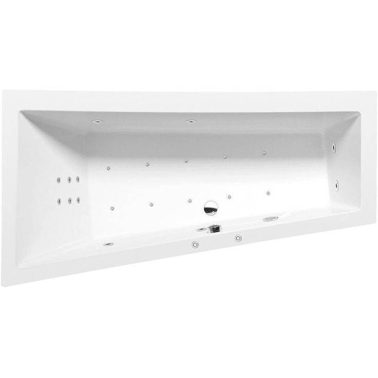 Poreamme Interia Andra L Hydro-Air, 1800x900x450mm, vasen, 277l, valkoinen
