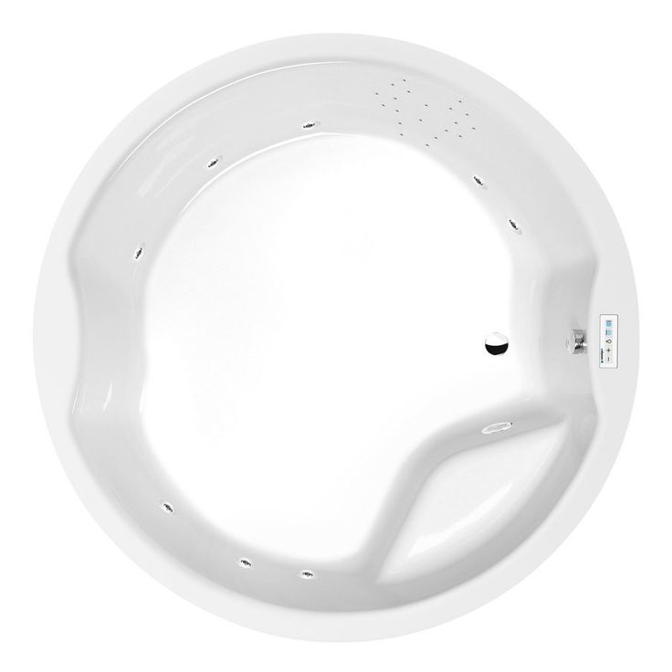Poreamme Interia Royal Highline Hydro, 1720x1720x490mm, 580l, valkoinen