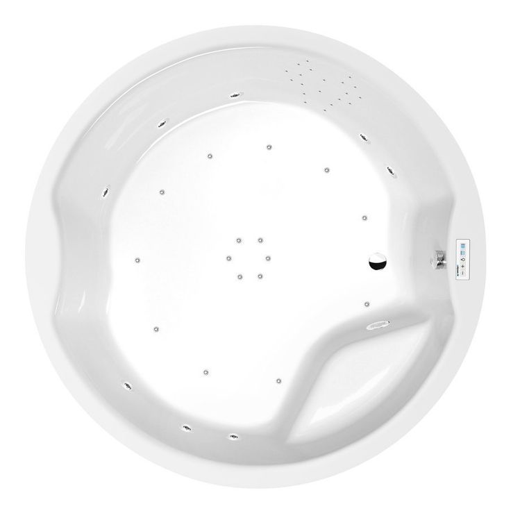 Poreamme Interia Royal Highline Hydro-Air, 1720x1720x490mm, 580l, valkoinen