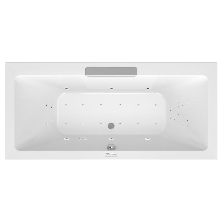 Poreamme Interia Cascata Highline Hydro-Air, 1850x850x450mm, 290l, teräs/valkoinen