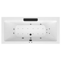 Poreamme Interia Cascata Active Hydro-Air, 1850x850x450mm, 290l, musta/valkoinen