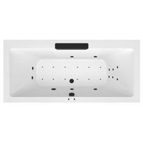 Poreamme Interia Cascata Attraction Hydro-Air, 1850x850x450mm, 290l, musta/valkoinen