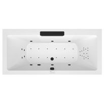 Poreamme Interia Cascata Highline Hydro-Air, 1850x850x450mm, 290l, musta/valkoinen