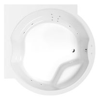 Poreamme Interia Royal Attraction Hydro, 1730x1730x490mm, 580l, valkoinen