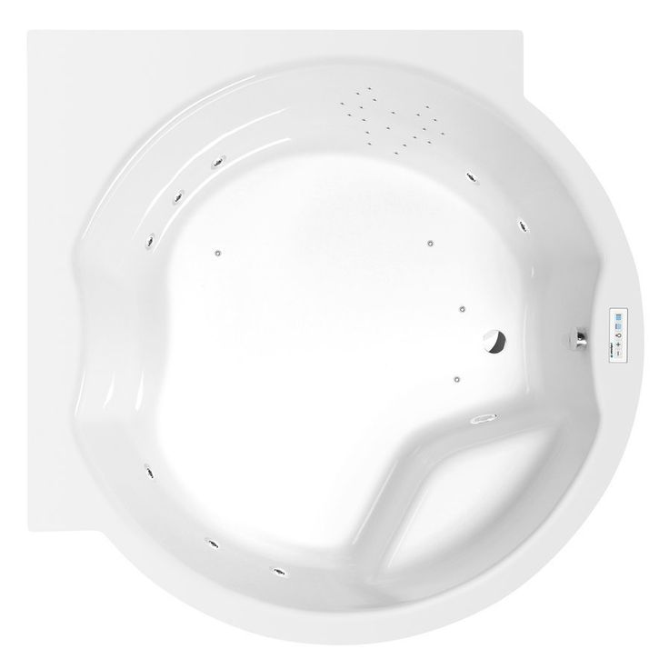 Poreamme Interia Royal Highline Hydro, 1730x1730x490mm, 580l, valkoinen