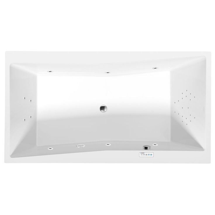 Poreamme Interia Quest Highline Hydro, 1800x1000x490mm, 447l, valkoinen