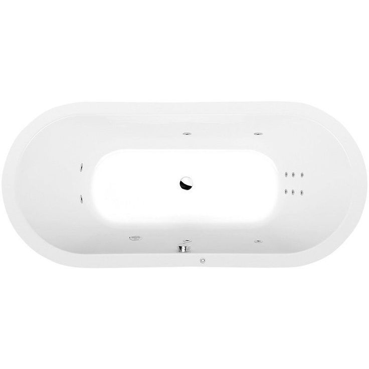 Poreamme Interia Viva O Hydro, 1750x800x470mm, 235l, valkoinen