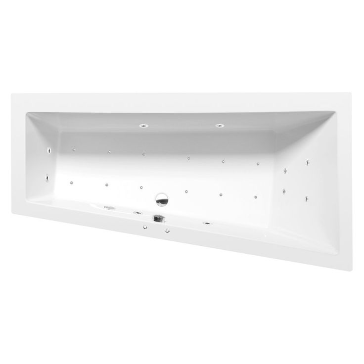 Poreamme Interia Andra Active Hydro-Air, 1700x900x450mm, oikea, 258l, valkoinen