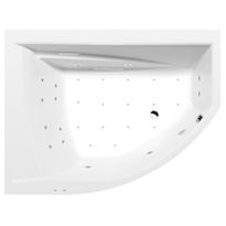 Poreamme Interia Tandem Active Hydro-Air, 1700x1300x500mm, vasen, 395l, valkoinen