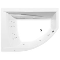 Poreamme Interia Tandem Attraction Hydro, 1700x1300x500mm, vasen, 395l, valkoinen