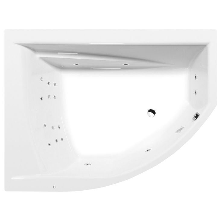 Poreamme Interia Tandem Attraction Hydro, 1700x1300x500mm, vasen, 395l, valkoinen