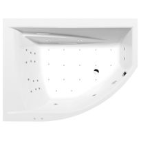 Poreamme Interia Tandem Attraction Hydro-Air, 1700x1300x500mm, vasen, 395l, valkoinen