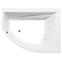 Poreamme Interia Tandem Attraction Hydro, 1700x1300x500mm, oikea, 395l, valkoinen