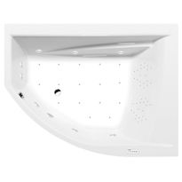 Poreamme Interia Tandem Highline Hydro-Air, 1700x1300x500mm, oikea, 395l, valkoinen