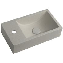 Pesuallas Interia Crest L, 400x220x100mm, vasen, beige