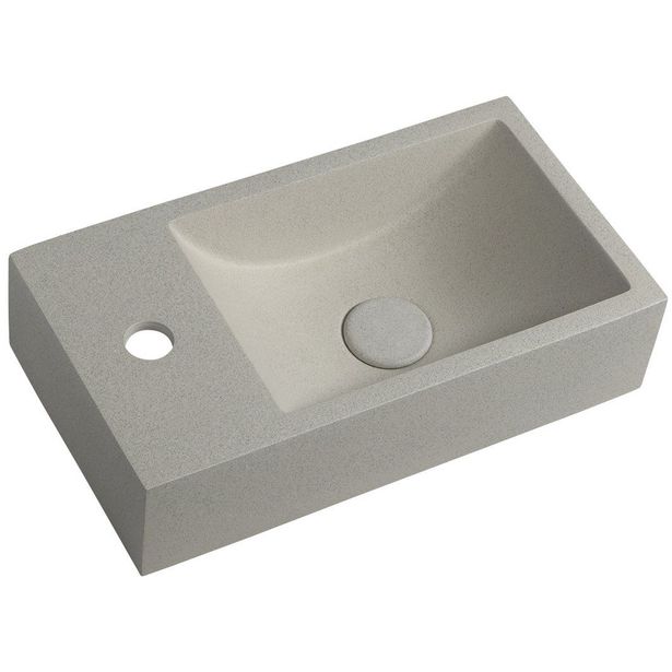 Pesuallas Interia Crest L, 400x220x100mm, vasen, beige