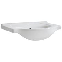 Pesuallas Interia CFP-85, 85 cm, posliini, valkoinen, Verkkokaupan poistotuote