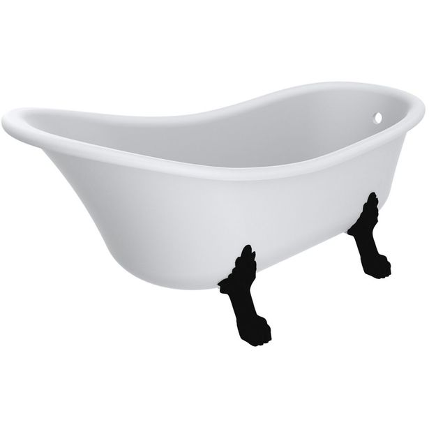 Tassuamme Interia Nostalgic, 279l, 1750x805mm, valkoinen