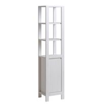 Korkea kaappi Interia Classic Andersen, 41x185x35 cm, valkoinen