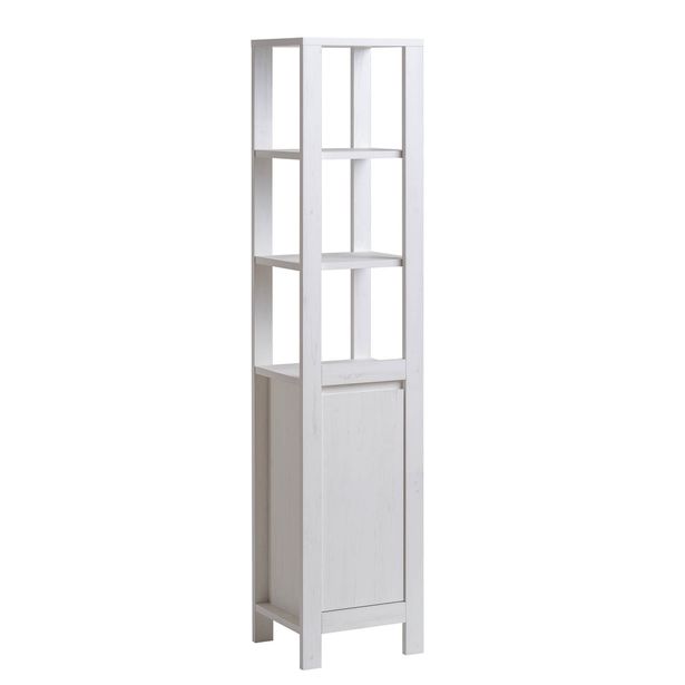 Korkea kaappi Interia Classic Andersen, 41x185x35 cm, valkoinen