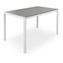 Ruokapöytä Tunis, 150cm, 4-istuttava, harmaa