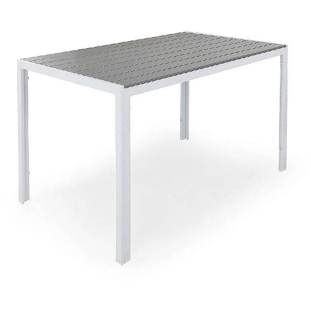 Ruokapöytä Tunis, 150cm, 4-istuttava, harmaa