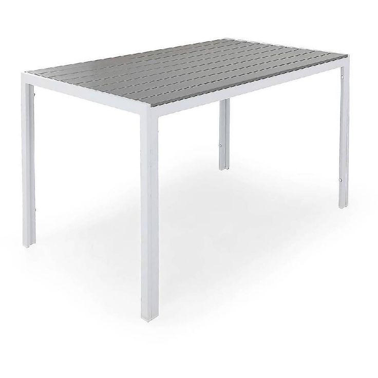 Ruokapöytä Tunis, 150cm, 4-istuttava, harmaa