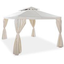 Paviljonki Bermuda, 3x3m, luonnonvalkoinen