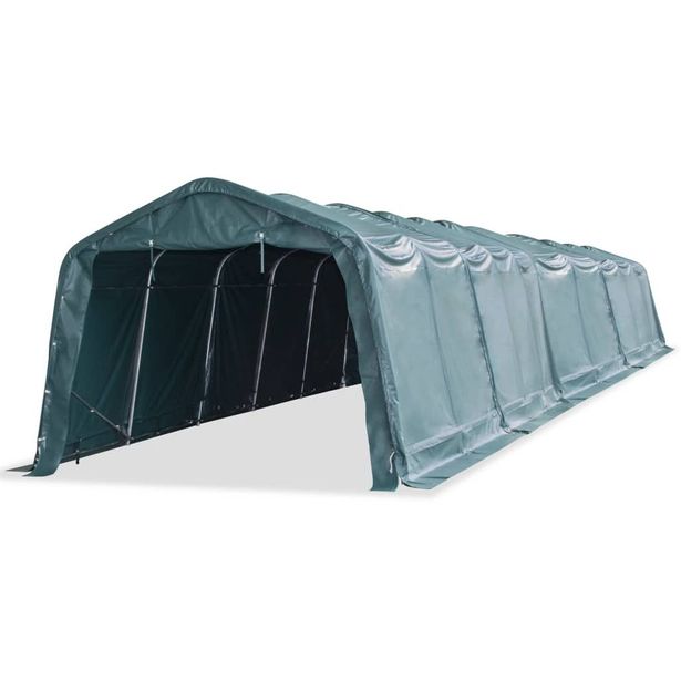 Irrotettava karjateltta PVC 550 g m² 3 3x16 m tummanvihreä