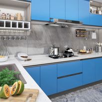 Itseliimautuva huonekalukalvo taivaansininen 500x90 cm pvc