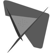 Tulisija Jabo Triangel 64x64x54cm Corten-teräs, sis. alustan