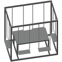 Pergolakeinu ja pöytä Jabo 2200x1400x2100mm
