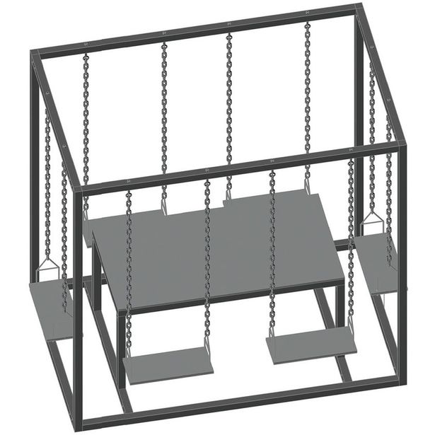 Pergolakeinu ja pöytä Jabo 2200x1400x2100mm