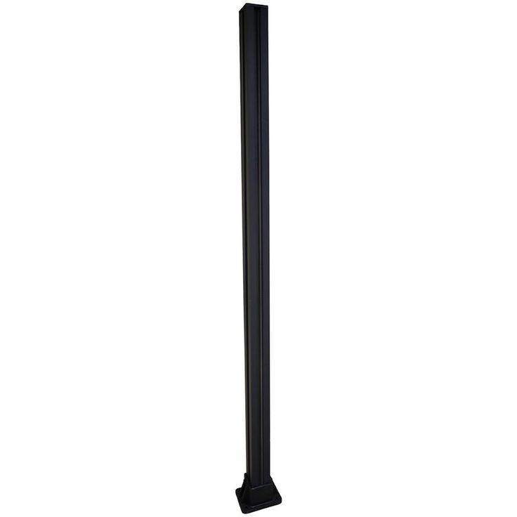 Aitatolppa Jabo aidalle  68x68x1700 mm musta,  sisältäen jalan/kannen lisäkuva