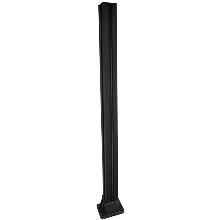 Aitatolppa Jabo aidalle 68x68x900 mm musta, sisältää jalan ja kannen. lisäkuva