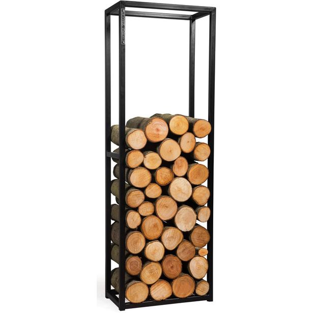 Polttopuiden säilytin Jabo, 150x50x20 cm musta