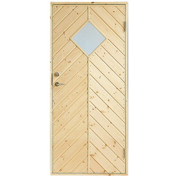 Varaston ovi Jabo 10° kalanruotopaneeli oikea 80x190cm 2-lasi