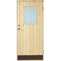 Varaston ovi Jabo 10° suora paneeli, lasi oikea 90x200cm 2-lasi