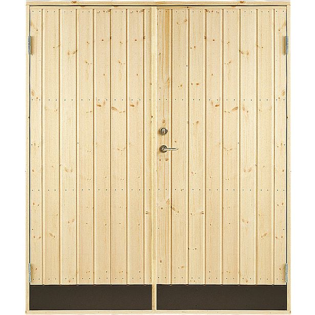 Varaston ovi Jabo 10° suora paneeli 150x190cm sis. 2kpl ovisalvat