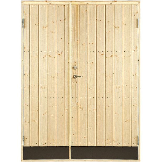 Varaston ovi Jabo 10° suora paneeli 130x190cm sis. 2kpl ovisalvat